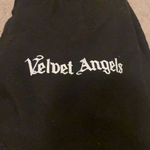 Beautiful size7 Velvet angels satin peeka boo toe leather tassel gorgeous sexy